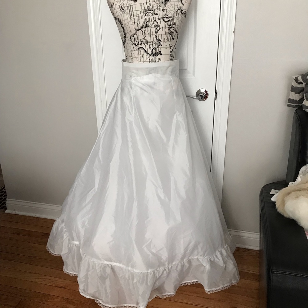 ✈️Crinoline zip elastic waist A-line puffy underwear vintage net tier wedding